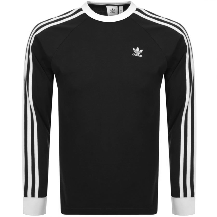 Alternative Image for Productadidas Originals Long Sleeve T Shirt Black1